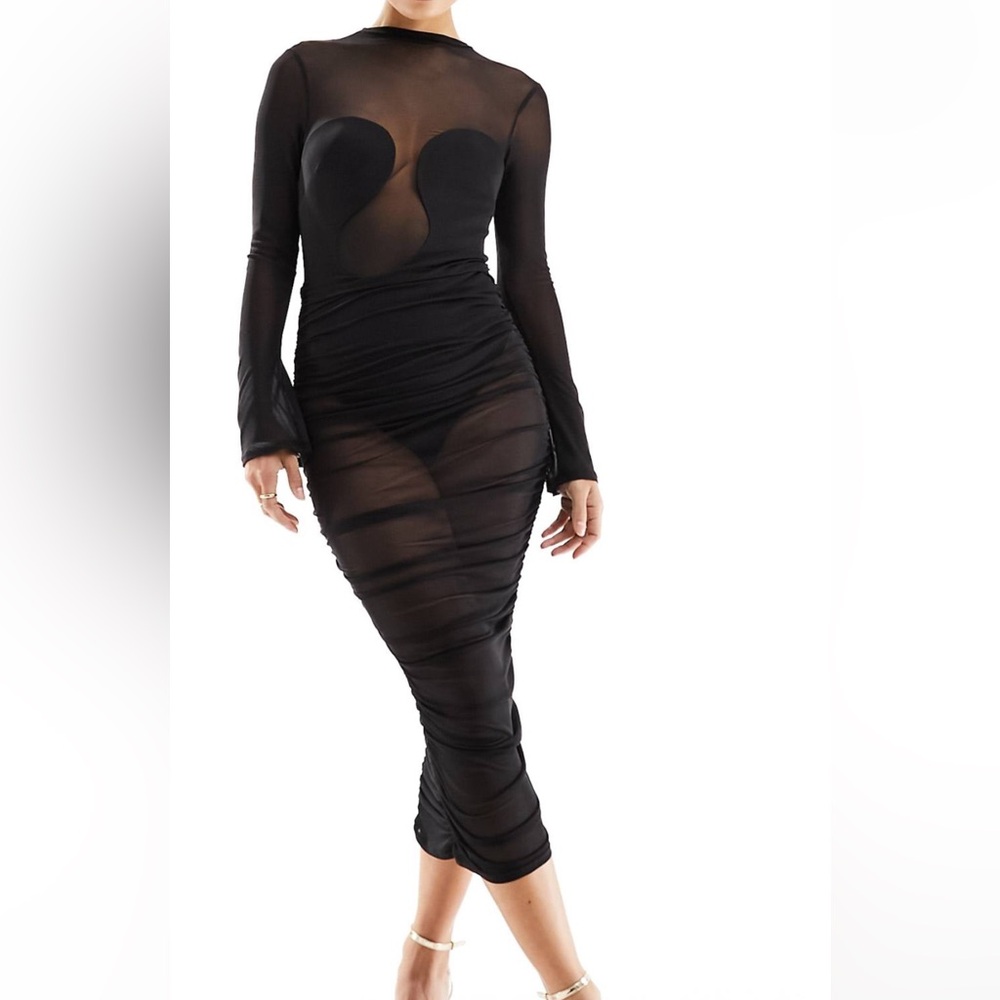 Mesh Midi Dress